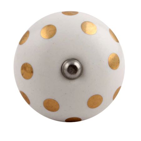 Golden Dot Ceramic Wine Stopper
